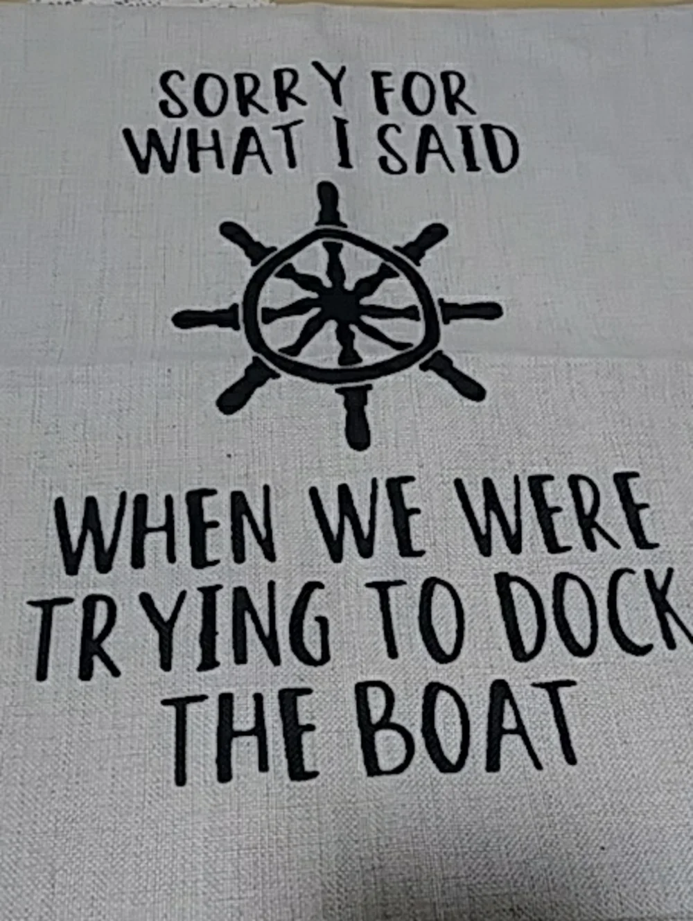 Boating Humor, New decorative pillow cover